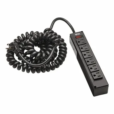 TRIPP LITE Outlet Strip: 6 Outlets, 10 ft Cord Lg, 300 J Rated Energy, 15 A Current - General Purpose Surge Protectors