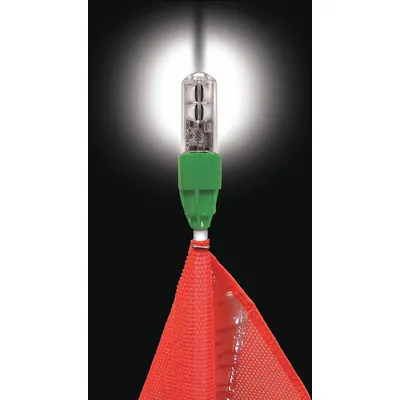 GORILLA Warning Whip Light: LED, Solid, 2.4 to 12 W, White, 3/4 in Ht, 1 in Wd (MPN WLFS.4LED.W) - Fleet and Vehicle Maintenance