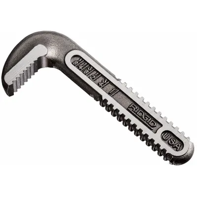 RIDGID Jaw, Hook 8 Wrench: For Serrated Jaw Texture, Steel, Compatible with 8/E-8 - Hook Jaws for Pipe Wrenches