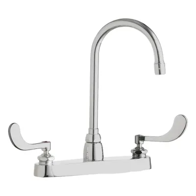 CHICAGO FAUCETS 1100-G2E3-317AB Centerset Kitchen Faucet - Centerset Kitchen Faucets