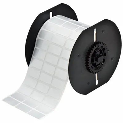 BRADY Pre-Cut Label Stock Roll: 1/2 in x 1 in, 1 in x 1/2 in, Metalized Polyester - Brady Precut Label Rolls