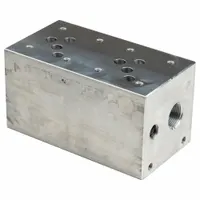DAMAN Manifold: 3,000 psi Max Pressure, D05 NFPA Size, Aluminum, 3.5 in Overall Ht, 13 in Overall Lg (MPN AD05S023P)