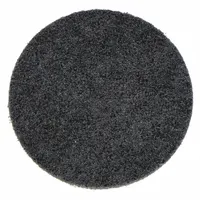 This NORTON Vortex Rapid Prep disc is designed for coating removal on all metals. It features aluminum oxide abrasive in an extra coarse grit, bonded to a hook-and-loop backing for quick attachment to compatible sanders. The 4-1/2 inch diameter disc is suitable for aggressive surface preparation and finishing tasks