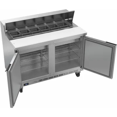 BEVERAGE-AIR SPE48HC-12 Refrigerated Prep Table - Refrigerated Prep Tables