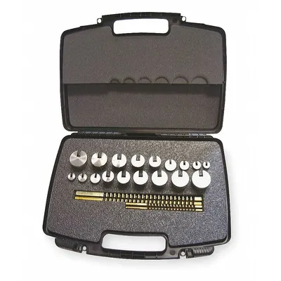 HASSAY SAVAGE Keyway Broach Set, 4 Pieces, 1/8 to 3/8 in, II/III Broach - Keyway Broach Sets