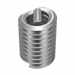 This free-running tanged helical insert is designed to repair or reinforce internal threads in metal components. Constructed from 18-8 stainless steel with a dry film lubricant, it provides a durable thread for #8-32 fasteners. Suitable for use in applications where thread restoration is needed, such as in automotive, aerospace, and industrial maintenance. Supplied in a 100-piece pack.
