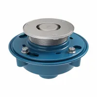 ZURN Floor Drain: Round, Cast Iron, 8 3/8 in Overall Dia, 6 in Overall Ht, 2 in Nominal Pipe Size (MPN ZN415-2NH-5LR)