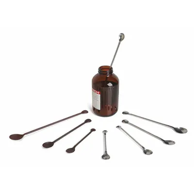 OEM Sampling Spoon: Non-Sterile, Stainless Steel, 0.8 mL_2.8 mL Capacity - mL - Stainless Steel Lab Scoops & Spoons