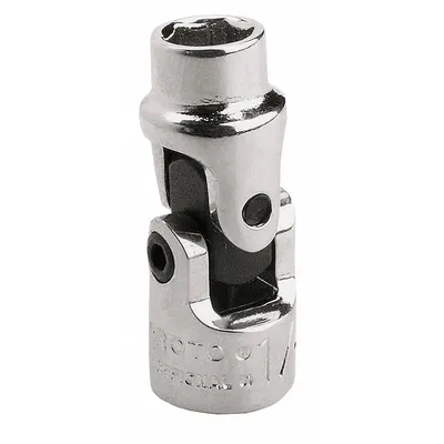 PROTO Flex Socket: 1/4 in Drive Size, 9 mm Socket Size, 6-Point, Std, Chrome - 1/4" Drive Metric Flex Sockets