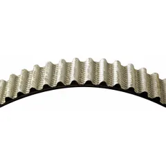 Timing belt for synchronizing camshaft and crankshaft rotation in automotive engines. Features a metric V-belt profile, 2248 mm effective length, and fiberglass reinforcing cord for precise power transmission.