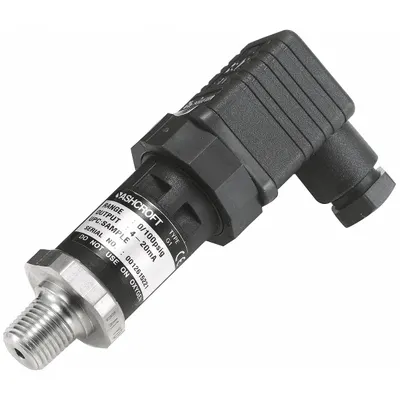 ASHCROFT Pressure Transmitter: 0 psi to 1,000 psi, 1 to 5V DC, DIN 43650 Form A Connector - Pressure Transmitters with DIN 43650 Form A Connector