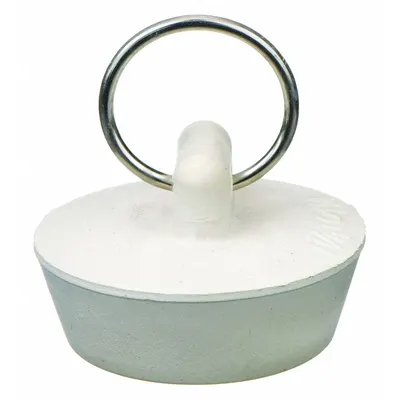 OEM Rubber Sink Drain Stopper, White, Push and Pull, 5 Pack - Stoppers & Plugs for Sink Drains