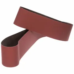 This 3M 767F sanding belt is designed for grinding stainless steel and soft metals. It features a ceramic abrasive with 36 grit on a YF weight polyester backing, providing cool cutting action to reduce heat buildup. The belt measures 6 inches wide by 168 inches long and is supplied in a pack of 10. Suitable for heavy-duty metalworking applications.
