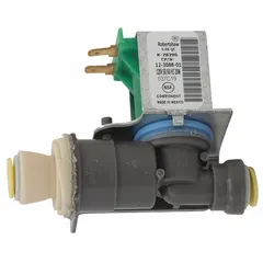 Replacement water solenoid for SCOTSMAN ice machines. Controls water flow into the machine, opening and closing to regulate supply during the ice-making cycle. Ensures proper fill levels for consistent ice production.