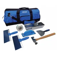 This kit includes a 9-inch sander for smoothing drywall compound and finishing joints. It is suited for beginners learning drywall finishing techniques, providing the basic tool needed for sanding surfaces before painting or texturing