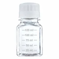Media Bottle: PETG, 4 fl oz Capacity - oz, 125 mL Capacity - mL, Closure Included, Sterile, Unlined (MPN 343511)