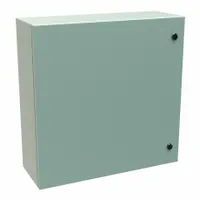 HAMMOND Electrical Enclosure: Steel, 24 in x 24 in x 8 in, NEMA 12/3R/4, Solid Cover, Hinged (MPN EN4SD24248GY)