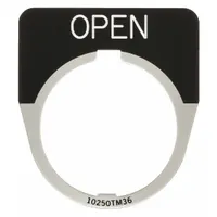 Legend Plate: 30 mm Panel Mounting Size, Half-Round, 1 5/8 in Overall Wd, For Series 10250T (MPN 10250TM26)