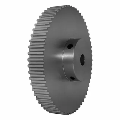 Dayton Timing Pulley: Modified Curvilinear, Fixed, For GT Timing Belt Section - GT Section Fixed-Bore Timing Pulleys with Hub