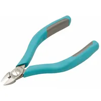 Flush-cut pliers with narrow jaw design for precision cutting of fine wires and component leads. Jaw length 1/2 in, overall length 5-1/8 in. Suitable for electronics assembly and repair where flush cuts are required