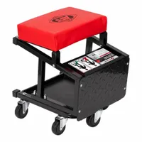 This fixed convertible creeper seat supports technicians during vehicle and machinery maintenance. With a 400 lb max load capacity and adjustable height from 14.96 to 16.73 inches, it provides stable positioning for under-vehicle or equipment access. Steel construction suits demanding workshop environments