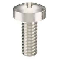 Machine Screw: M2x0.40 Thread Size, 5 mm Lg, 18-8, Stainless Steel, Plain, Pan, Phillips, 100 PK (MPN ZSCRW-210)