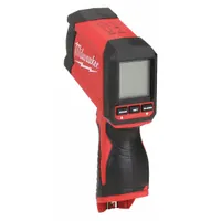 Handheld infrared thermometer for non-contact surface temperature measurement in harsh environments. Features Avg/Difference/Max Temp/Min Temp modes, fixed emissivity 0.95, Class II laser, LCD display with 0.1°F resolution, and sound alert. Temperature range -22°F to 1202°F with ±1.8% accuracy. Suitable for HVAC, electrical, and mechanical maintenance tasks