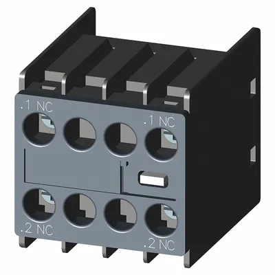 Siemens Auxiliary Contact Block: 2NC, Front Mount - Siemens Auxiliary Contacts