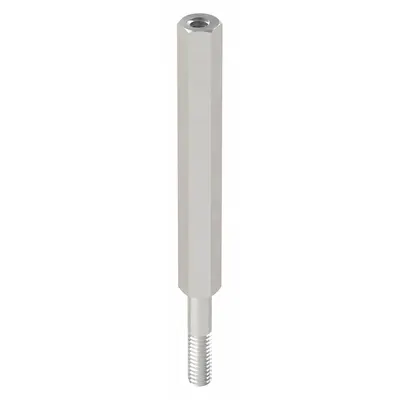 OEM Aluminum Male x Female Standoff, Hex, Plain, 2 3/8 in Lg, 1/4 in Hex Wd, 10 PK - Aluminum Male x Female Standoffs