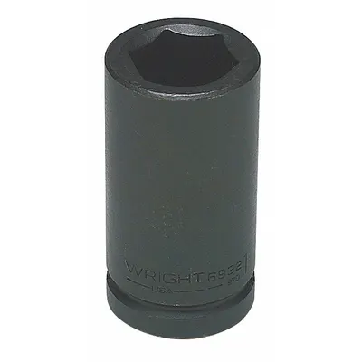 WRIGHT TOOL Impact Socket: 3/4 in Drive Size, SAE, 1 5/16 in Socket Size, 6-Point, Deep - 3/4" Drive Impact Sockets