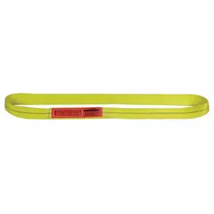 This Type 5 heavy-use nylon endless web sling is 3 ft long and 1 in wide, with 1 ply construction. Suitable for lifting and rigging in industrial settings, its endless design allows use in choker, basket, or vertical hitches. Includes a standard identification tag.