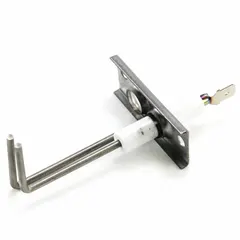 Direct spark igniter for gas-fired heating equipment. Generates a high-voltage spark to ignite the pilot or main burner in furnaces, boilers, and rooftop units. Suitable for use in residential and commercial HVAC systems.