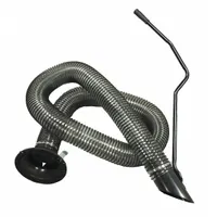 Steel hose kit for litter and leaf vacuums. 5-inch diameter. Compatible with manufacturer numbers 45-0567, 45-0577, and 45-0578. Used for debris collection in outdoor power equipment applications