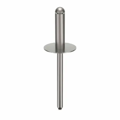 POP AVDEL Large Flange Blind Rivet, 0.183" Dia, 1 41/42" L, 100 PK - Large Flange Blind Rivets