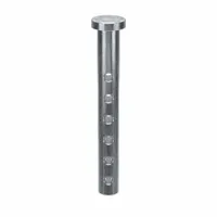 Clevis Pin,2 in L,Steel 0.25 in dia,PK10: Inch, 1/4 in Pin Dia, 2 in Shank Lg, Adj Clevis Pin, 10 PK (MPN WWG-CLPUZ-006)