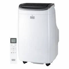 This BLACK & DECKER portable air conditioner provides 8,000 BTU cooling capacity for small to medium rooms. It operates on 120V AC power and includes an air filter to help maintain indoor air quality. Suitable for spot cooling in residential or light commercial spaces.