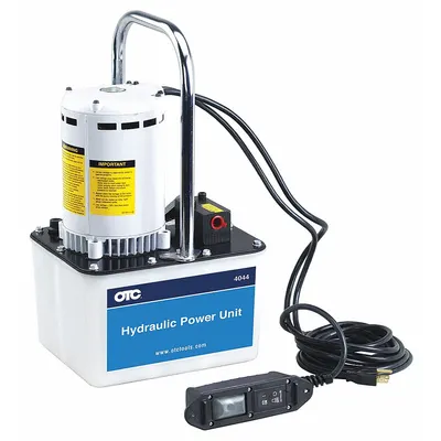 OTC Hydraulic Electric Pump: 10,000 psi Max. Op Pressure - Corded High-Power Portable Electric Hydraulic Pump Units