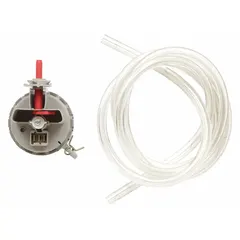 OEM water level switch for washing machines and dryers. Controls water fill level during the wash cycle, signaling the machine to stop filling when the correct level is reached. Direct replacement part for select models.