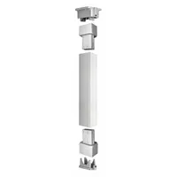 Standard removable mullion for commercial door frames. Designed to separate paired doors or support hardware, allowing wide openings for equipment passage while maintaining security and weather sealing