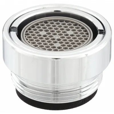 CHICAGO FAUCETS Laminar Flow Outlet, Brass, Chrome, Male 13/16"-27 UNS - Faucet Aerators & Outlets