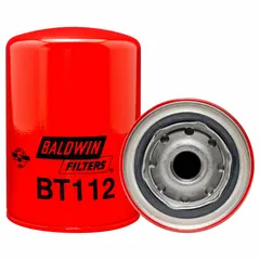 Spin-on oil filter for Euclid vehicles. Features a 13/16"-16 thread size, 5 3/8 in overall height, and cellulose media. Includes G381-A integral gasket. Used in heavy-duty off-road equipment to remove contaminants from engine oil.