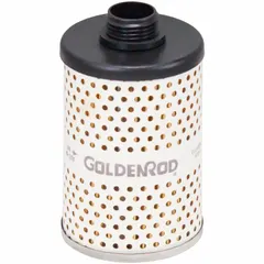 Disposable canister-style fuel filter for particulate filtration in fuel systems. Features a polymer body and 10 micron filter rating to remove solid contaminants. Compatible with model 495-3/4.