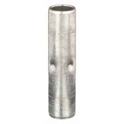 THOMAS & BETTS Open Barrel Splice: 350 kcmil Wire Size, Red Code, 3.75 in - Crimped Butt Splice Compression Connectors