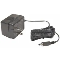 AC adapter for power connectivity in industrial weighing systems. Compatible with RICE LAKE WEIGHING equipment part number 75473. Used in material handling environments such as manufacturing, warehousing, and logistics