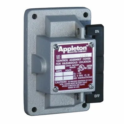APPLETON ELECTRIC Switch Cover: Tumbler Switches (MPN EDKR31Q) - Replacement Front Covers, Operators & Switches