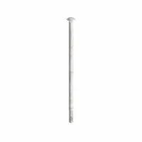 Carriage Bolt: Square Neck, 3/8"-16 Thread Size, 10 in lg, Steel, Grade 2, 10 PK (MPN ZBOLT-645)