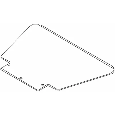 WESCO Hand Truck Nose Plate, 18 1/2 in W x 9 1/2 in D, Grooved - Hand Truck Nose Plates & Brackets