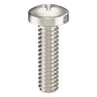 Machine Screw: #2-56 Thread Size, 5/16 in Lg, 18-8, Stainless Steel, Plain, Pan, Phillips, 100 PK (MPN ZSCRW-321)