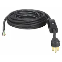 Ground-fault circuit-interrupter cord with 35-foot overall length. Constructed from steel, brass, plastic, and rubber. Provides electrical safety by interrupting power upon ground fault detection. Compatible with MI-T-M model CA-2503-0E2G