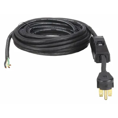 MI-T-M GFCI Cord, 35 ft, Steel/Brass/Plastic/Rubber, 32-0334 - Assorted Parts & Accessories